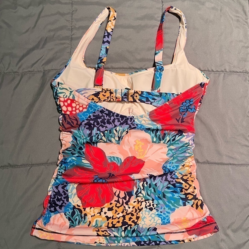 NWOT Womens Athleta Square Neck Bra Cup Print Tankini, Multiple Sizes - Picture 4 of 15